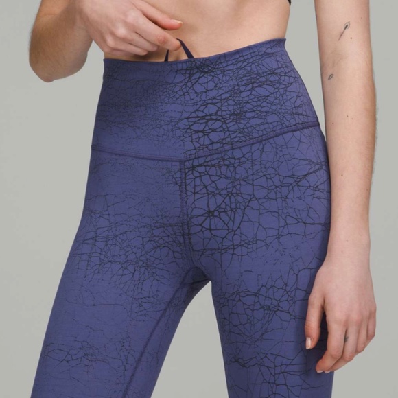 NWT Lululemon Wunder Train High-Rise Tight 25" Blue Thread Dye (Size 4) - Picture 3 of 10